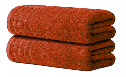 2-pack of oversized bath towels neatly stacked
